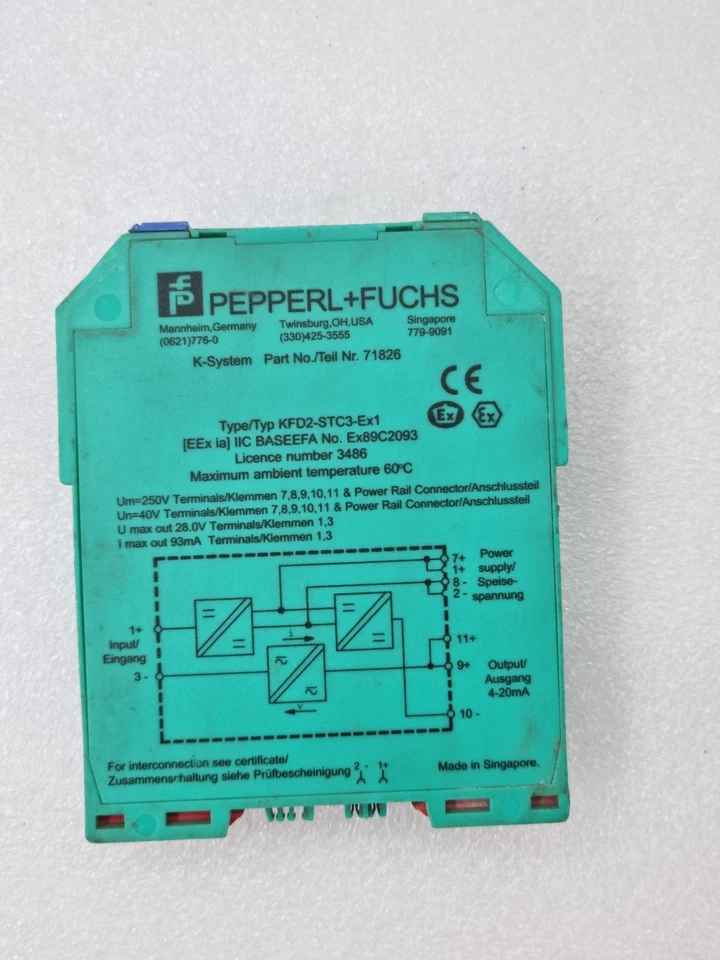 Pepperl+Fuchs KFD2-STC3-EX1 Smart Transmitter Isolator Safety Barrier KFD2STC3EX